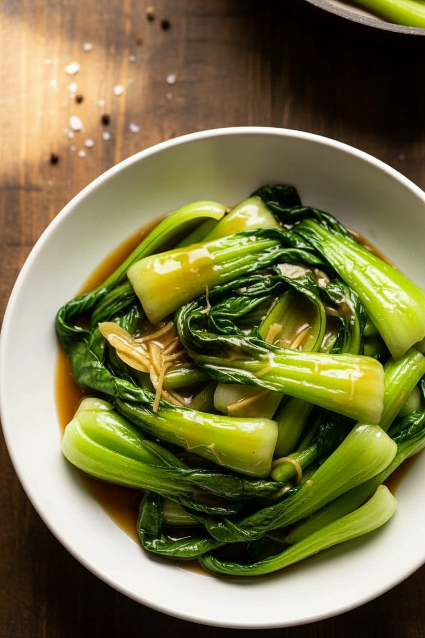 Bok Choy Delight in Ginger Sauce