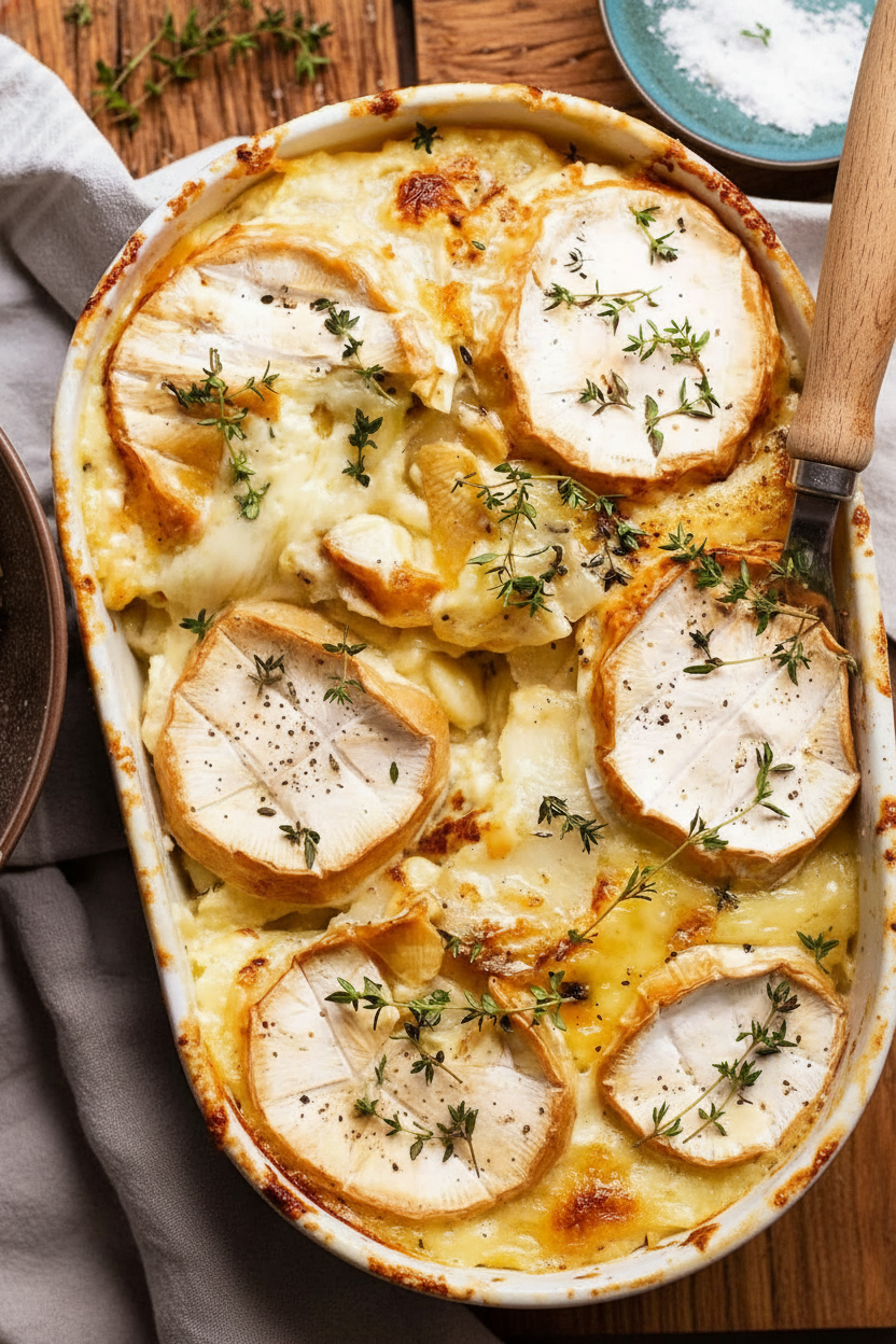 Brie Dauphinoise Potato Delight