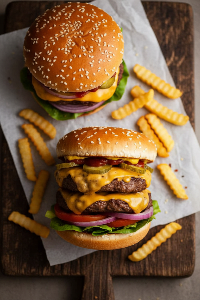 Cheeseburger: Single or Double Delight