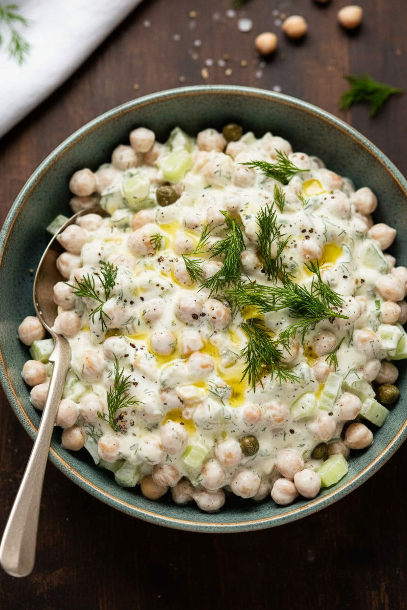 Chickpea Tzatziki Salad Delight