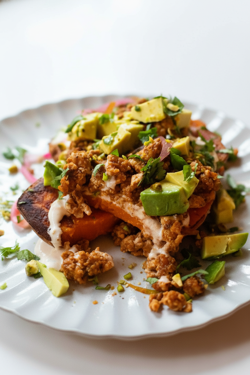 Chipotle Roasted Sweet Potato Stacks Delight