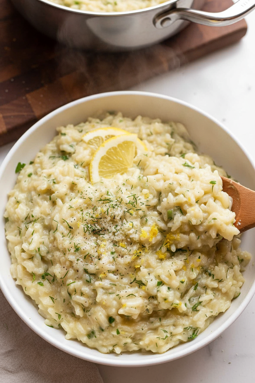 Creamy Lemon Herb Risotto Delight