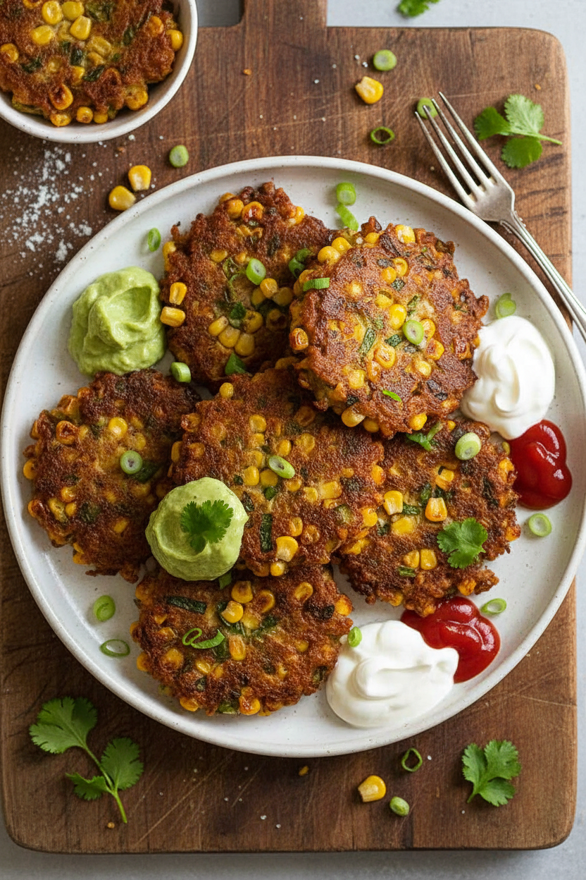 Crispy Corn Fritters Recipe Delight