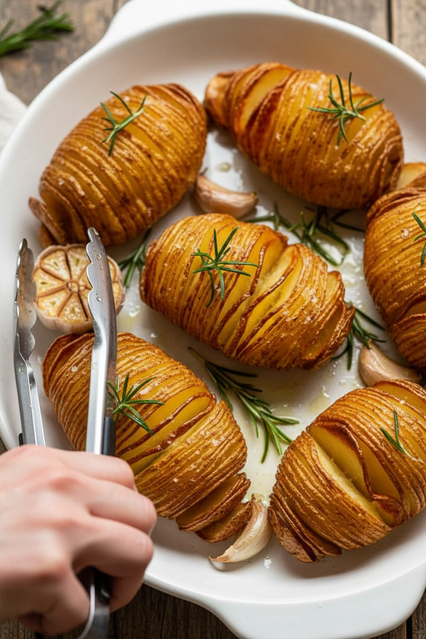 Crispy Hasselback Potatoes Recipe