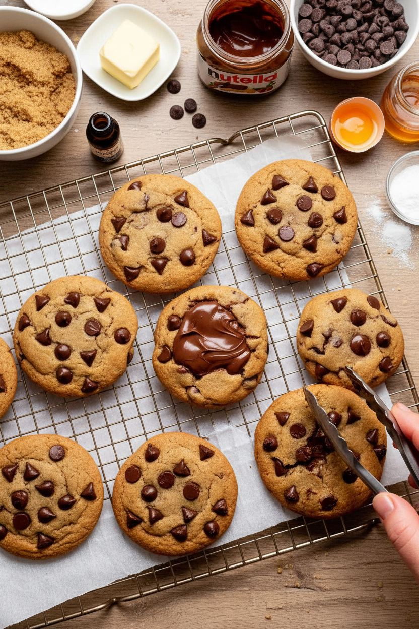 Decadent Nutella Stuffed Cookie Delight