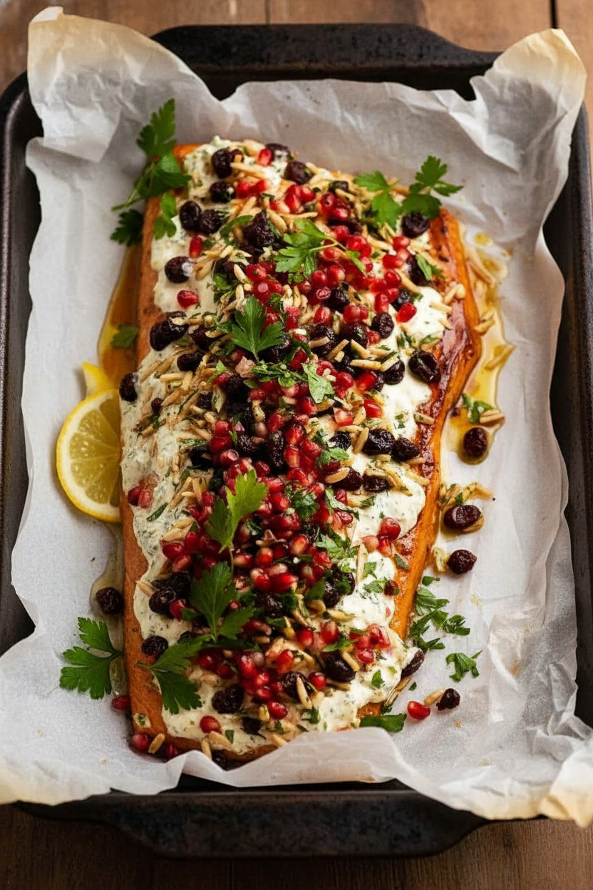 Easy Make-Ahead Christmas Baked Salmon Recipe