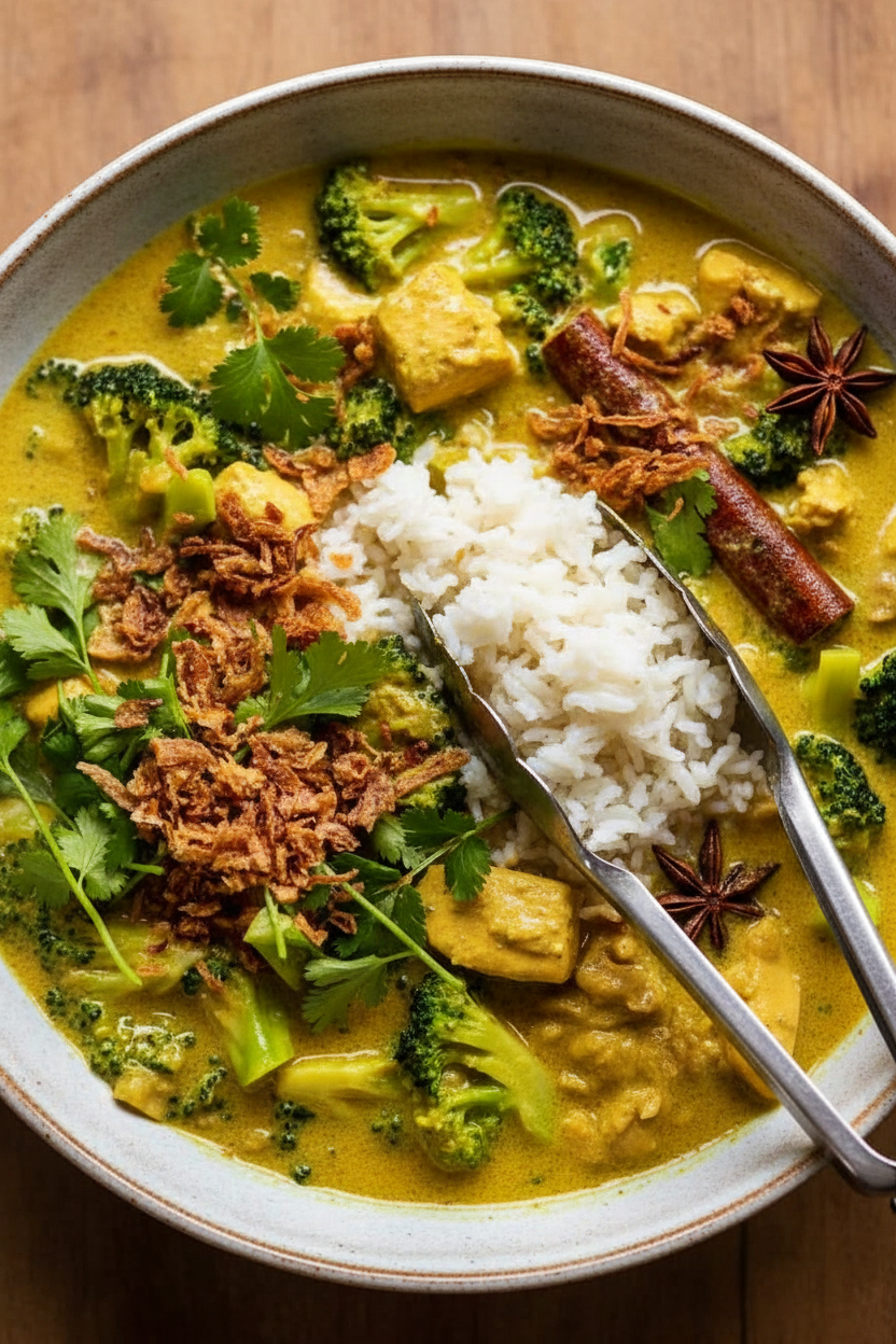 Golden Coconut Chicken Curry Delight