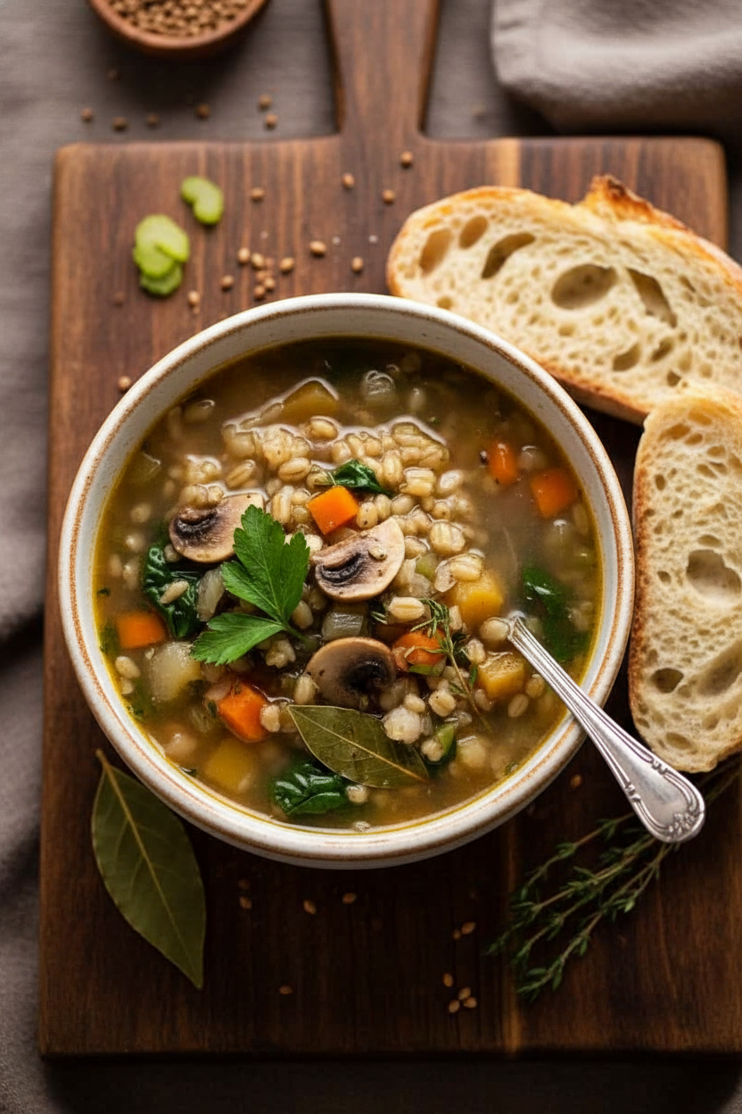 Hearty Pearl Barley Soup Recipe