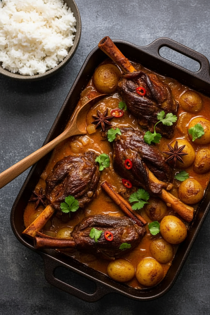 Massaman Curry Lamb Shanks Delight