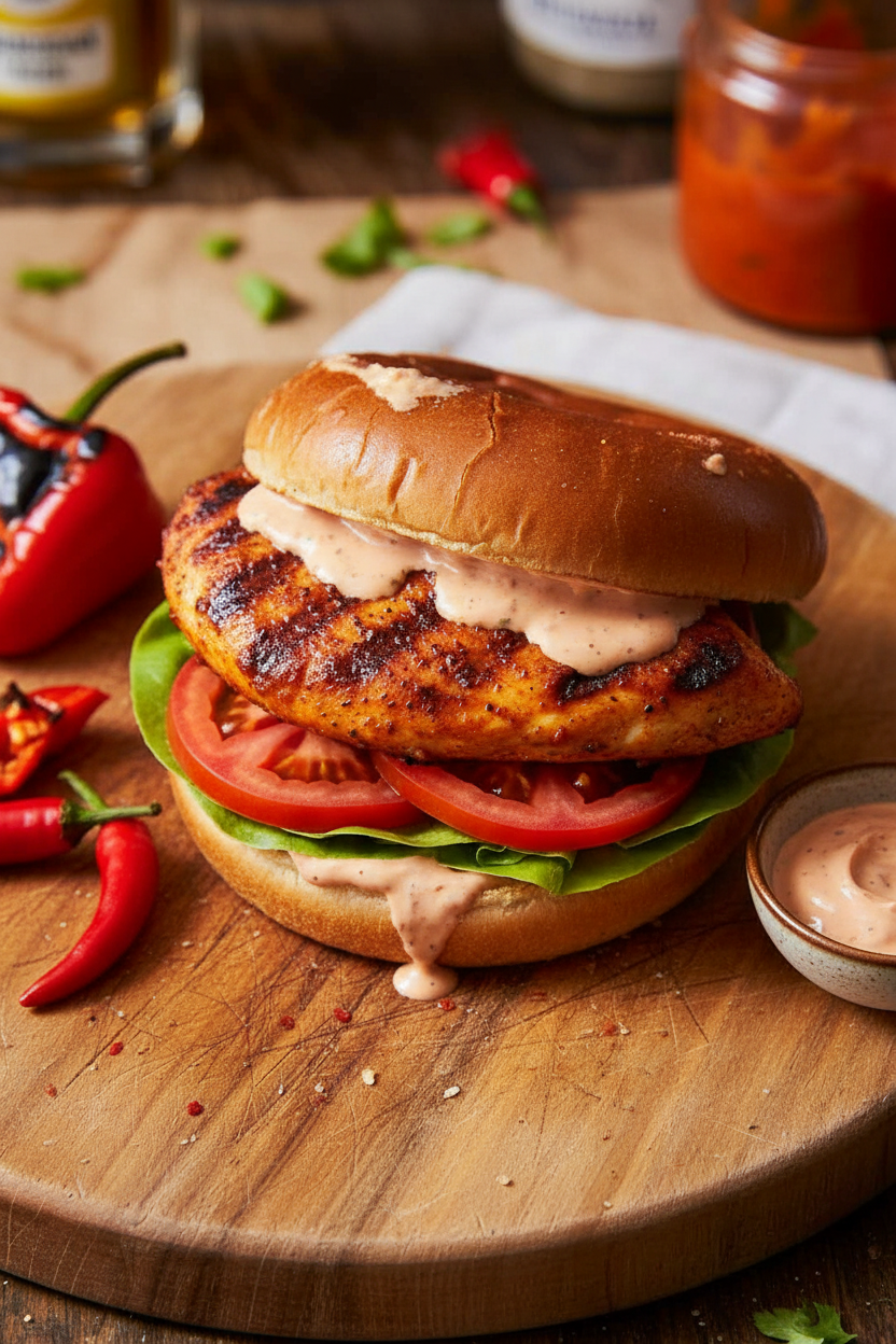 Nando’s Spicy Peri Peri Chicken Burger Delight