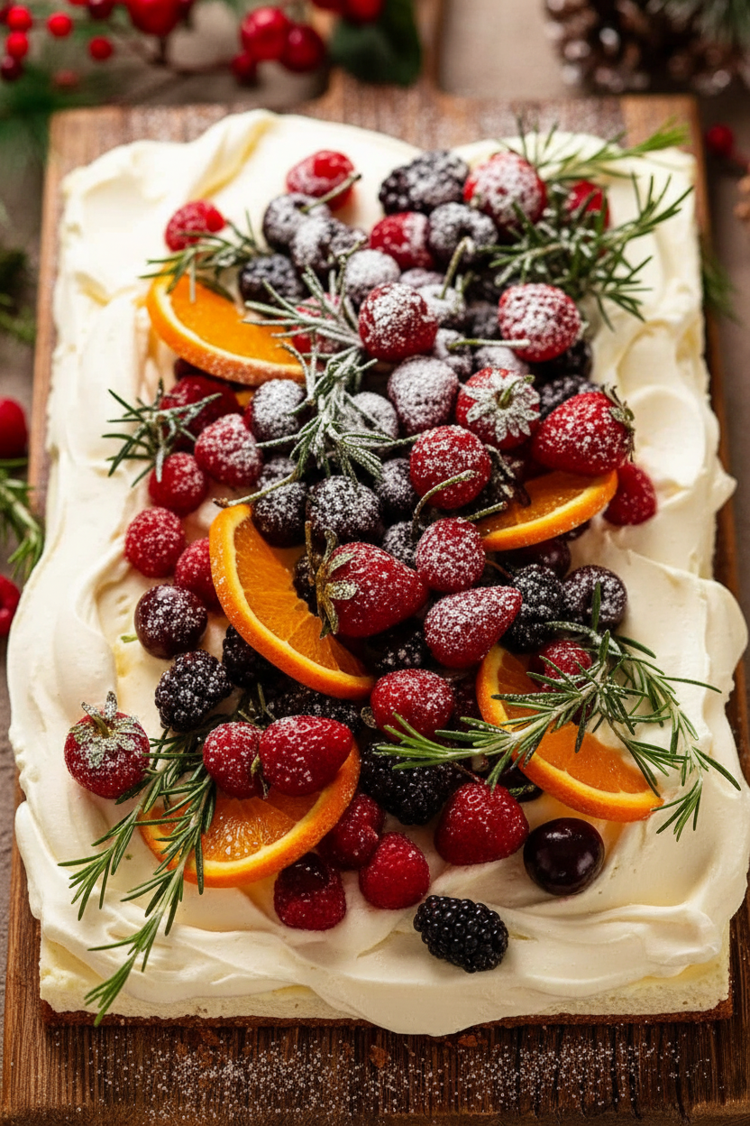 No-Bake Christmas Cheesecake Slab Recipe