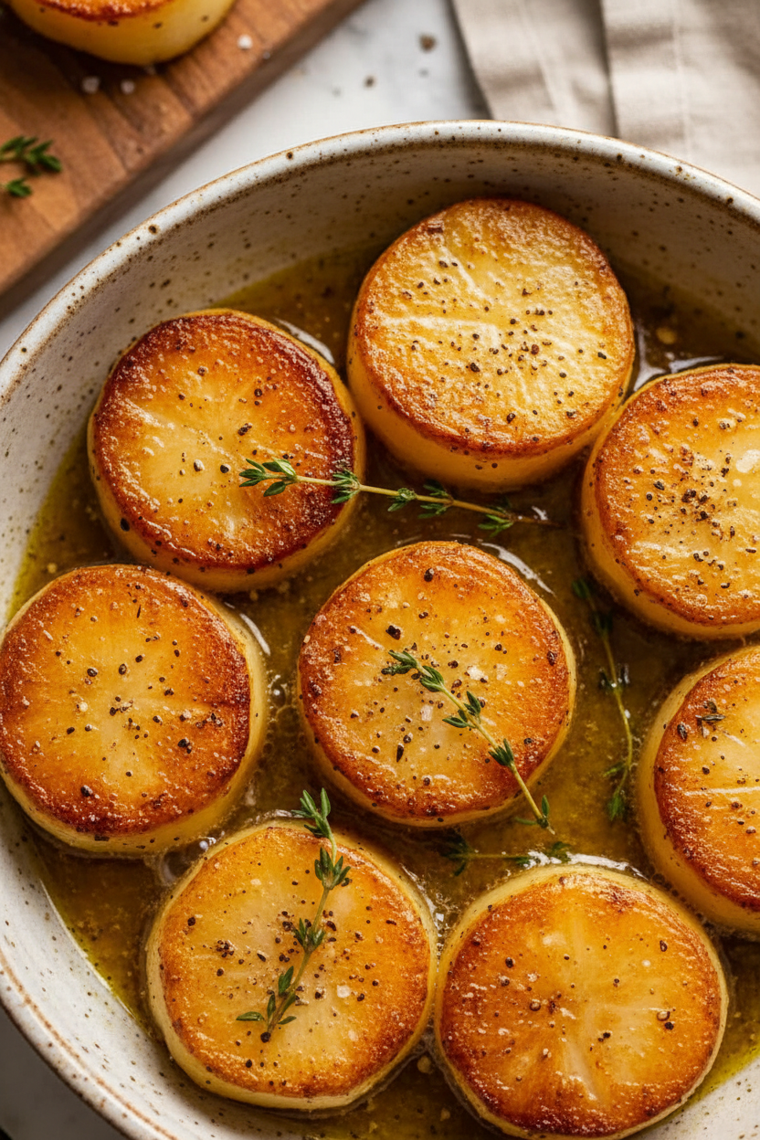 Perfectly Crispy Fondant Potatoes Recipe