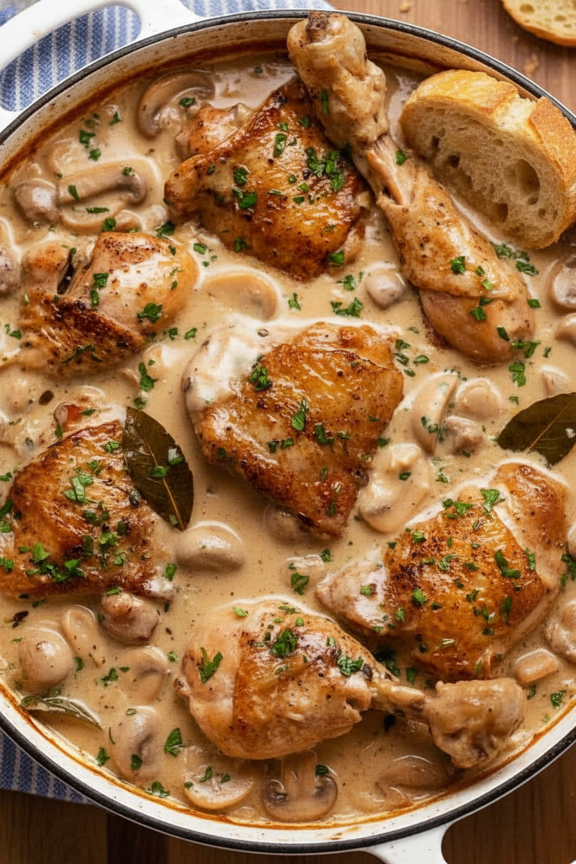 Quick Chicken Fricassée: Easy French Stew Recipe