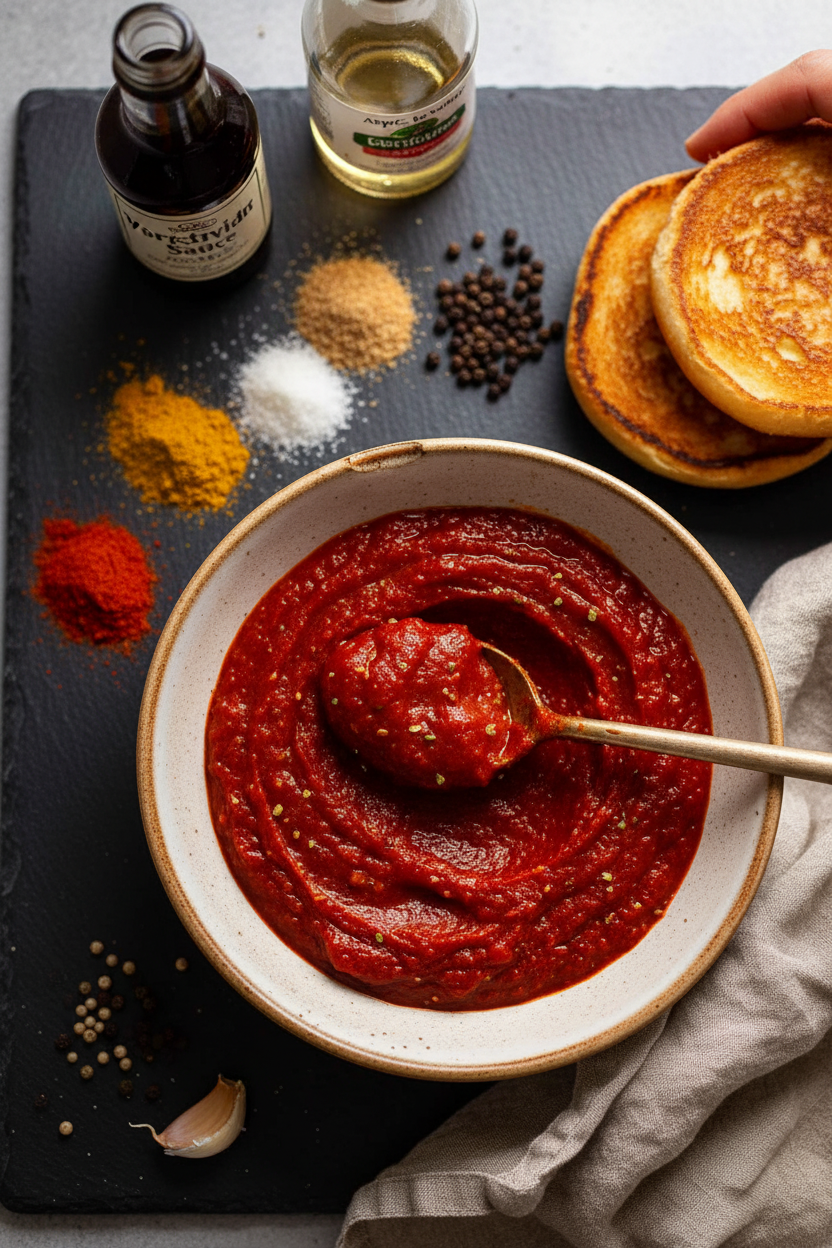 Quick Tomato Chutney Burger Sauce Recipe