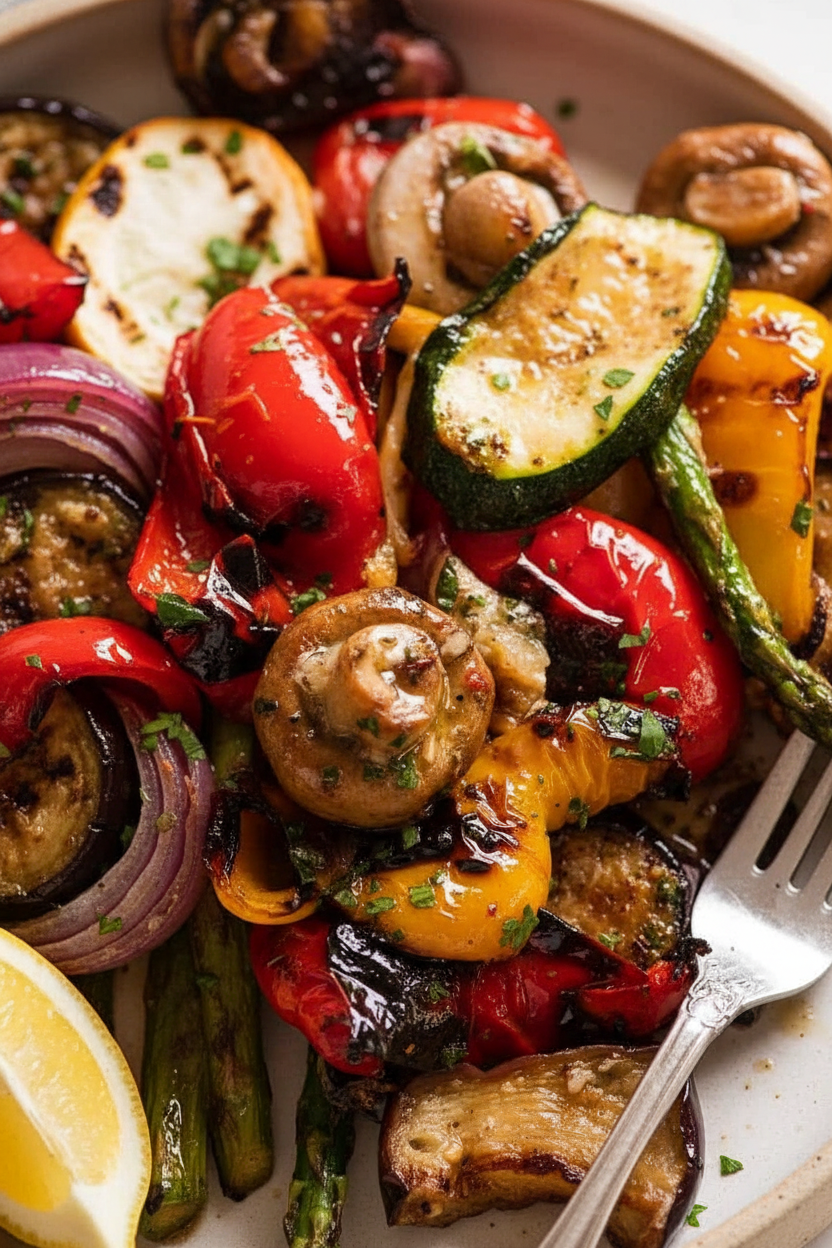 Savory BBQ Grilled Veggie Medley