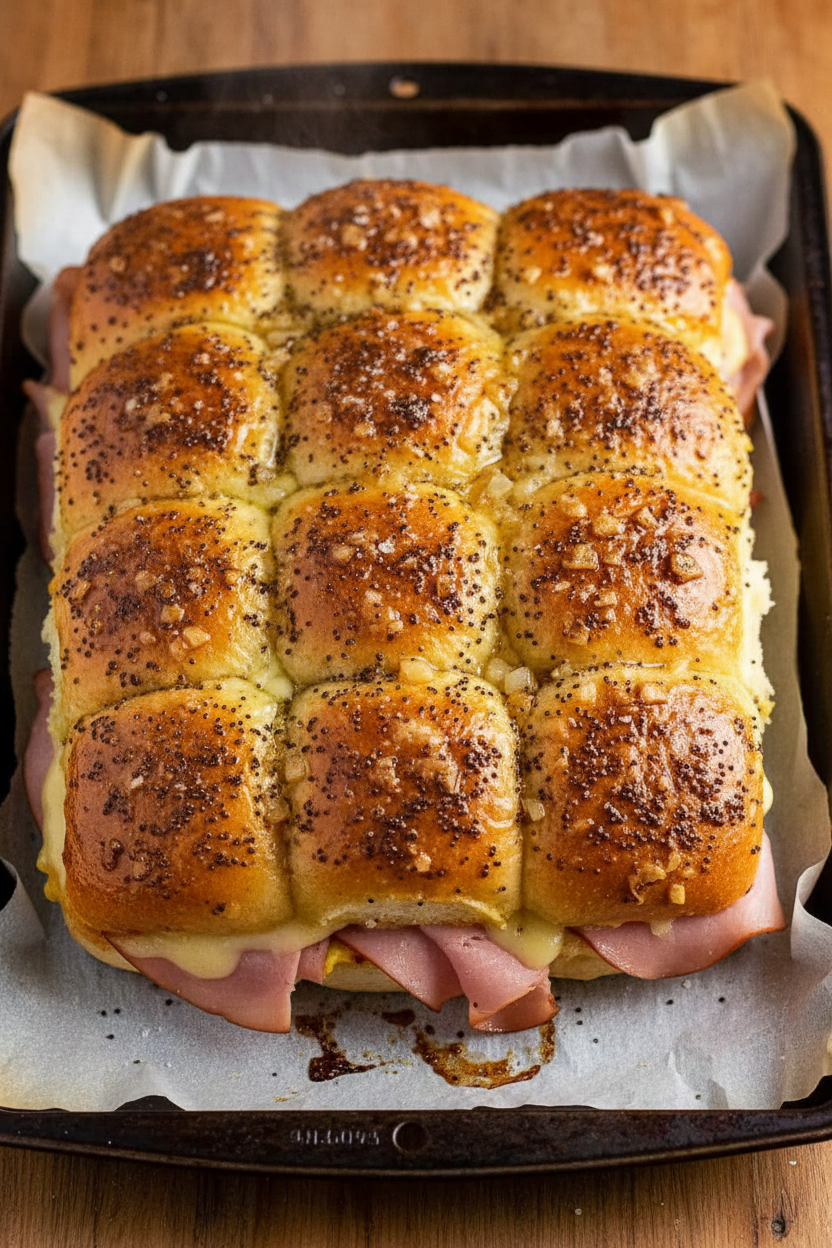 Savory Ham and Cheese Sliders Recipe
