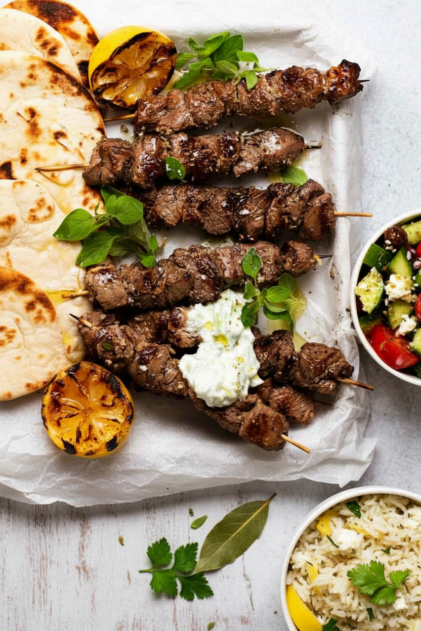 Savory Lamb Souvlaki Skewers Delight
