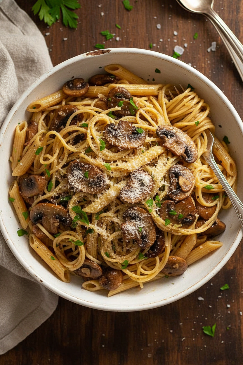 Savory Mushroom Pasta Delight Recipe