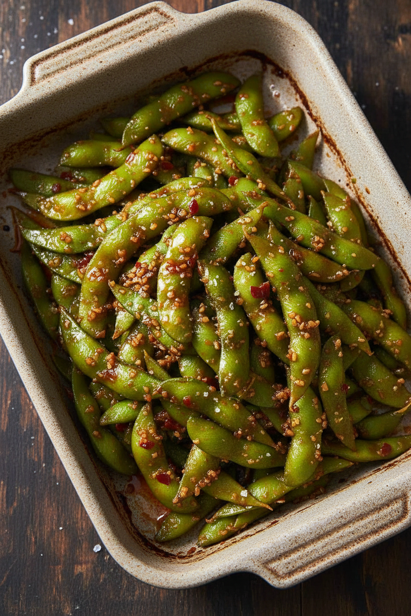 Savory Spicy Edamame Snack Delight