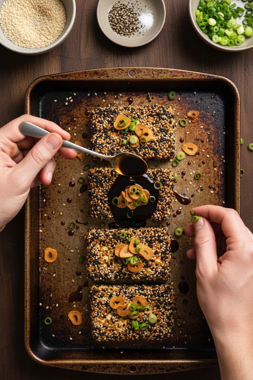 Sesame Tofu Steaks Recipe Delight