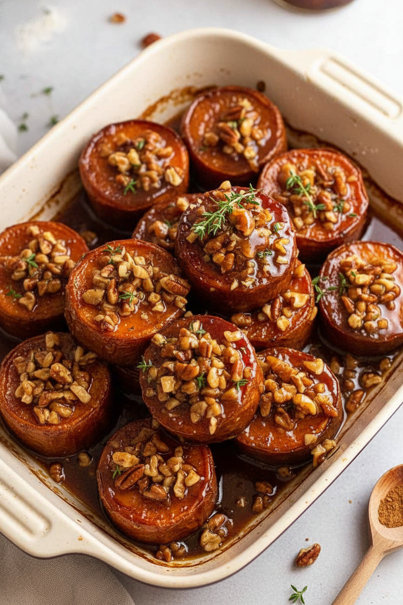 Slow Roasted Fondant Sweet Potatoes Recipe