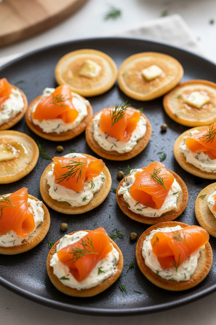Smoked Salmon Blinis: Elegant Appetizer Delight