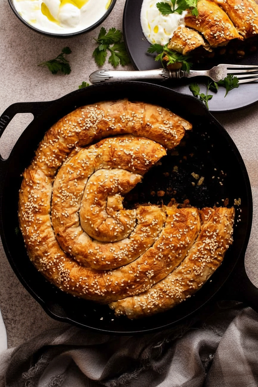 Spiced Lamb Borek in Filo Pastry