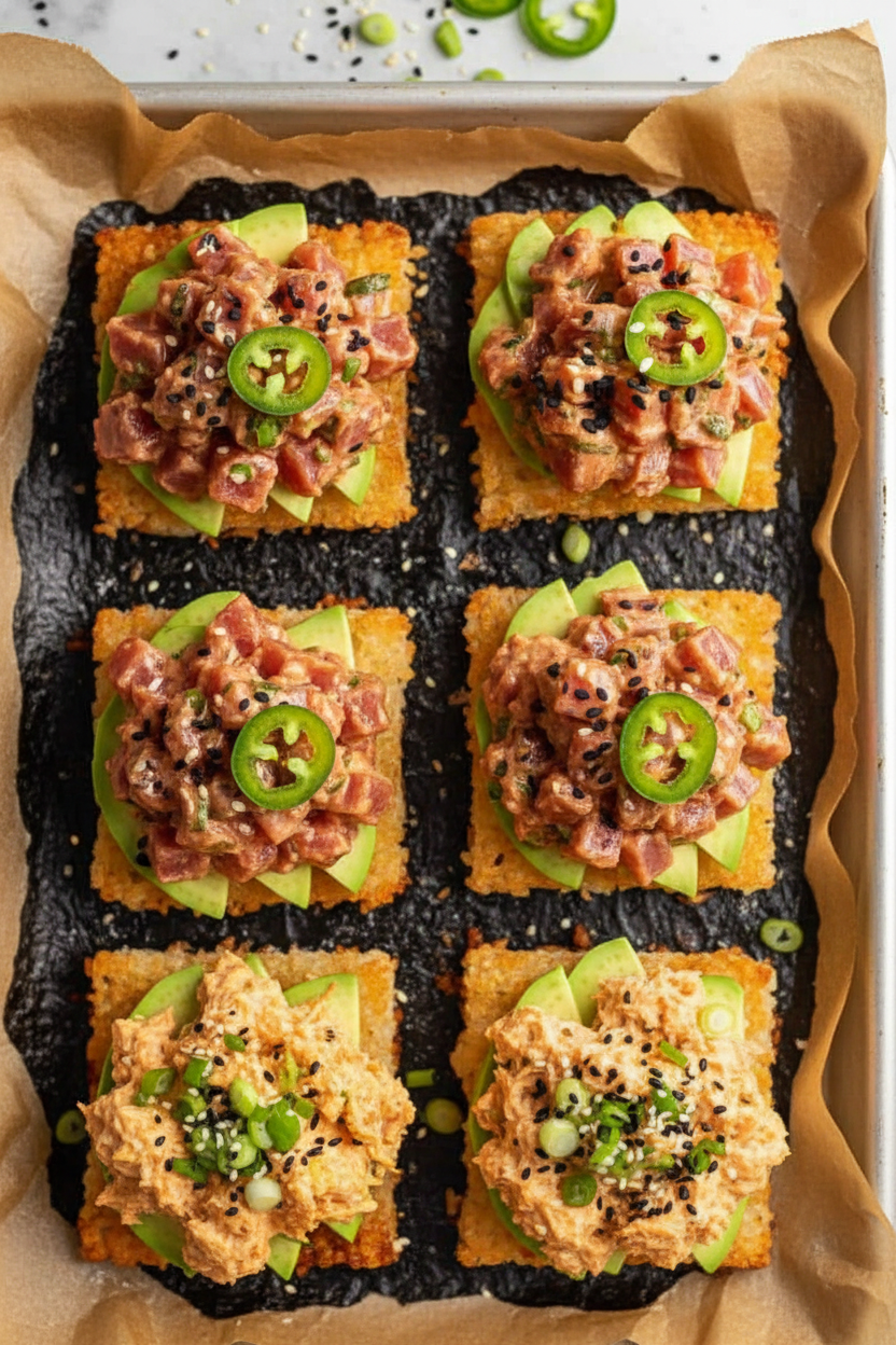 Spicy Tuna Crispy Rice Delight