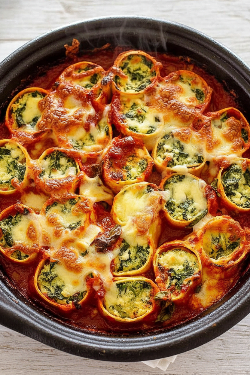 Spinach Ricotta Rotolo Delight