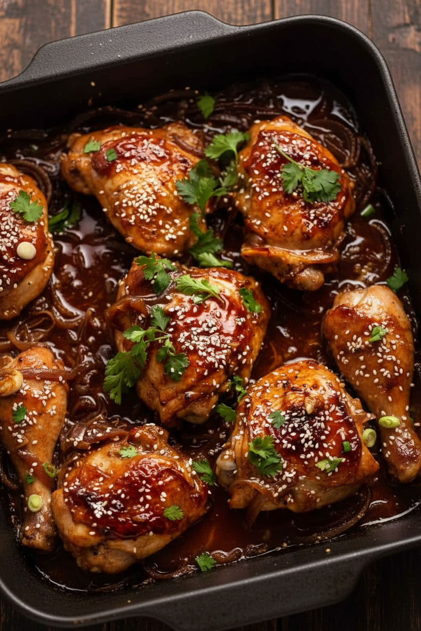 Sticky Honey Soy Chicken Delight
