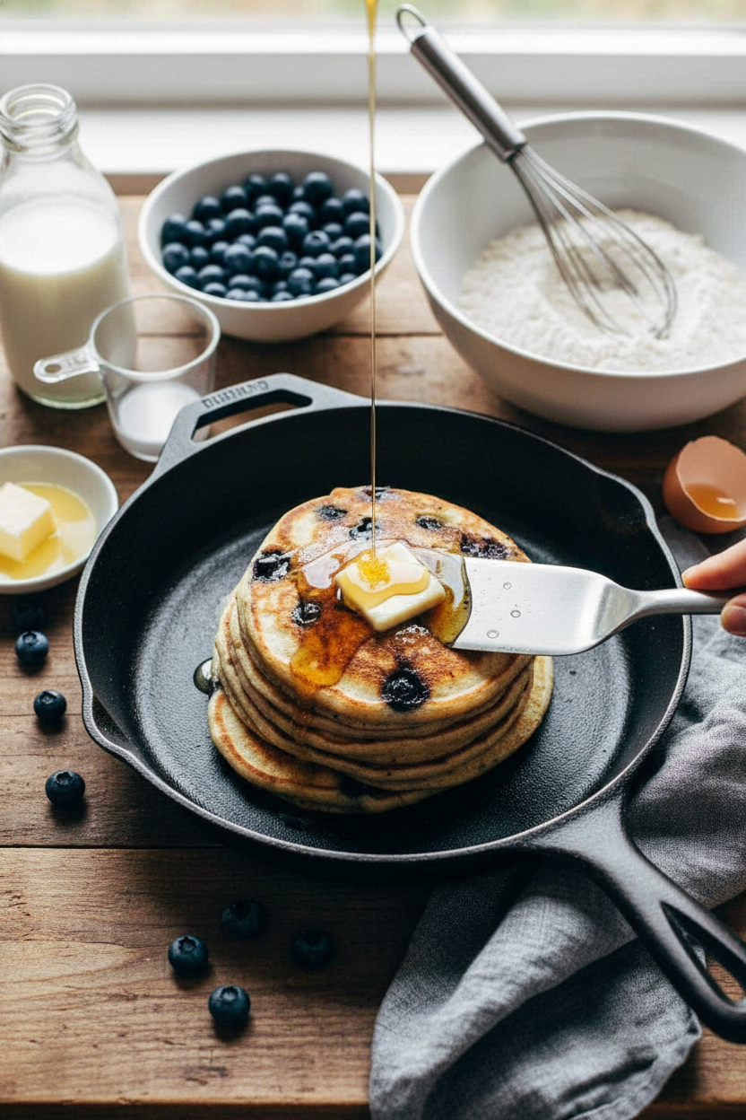 Ultimate Fluffiest Blueberry Pancakes Recipe