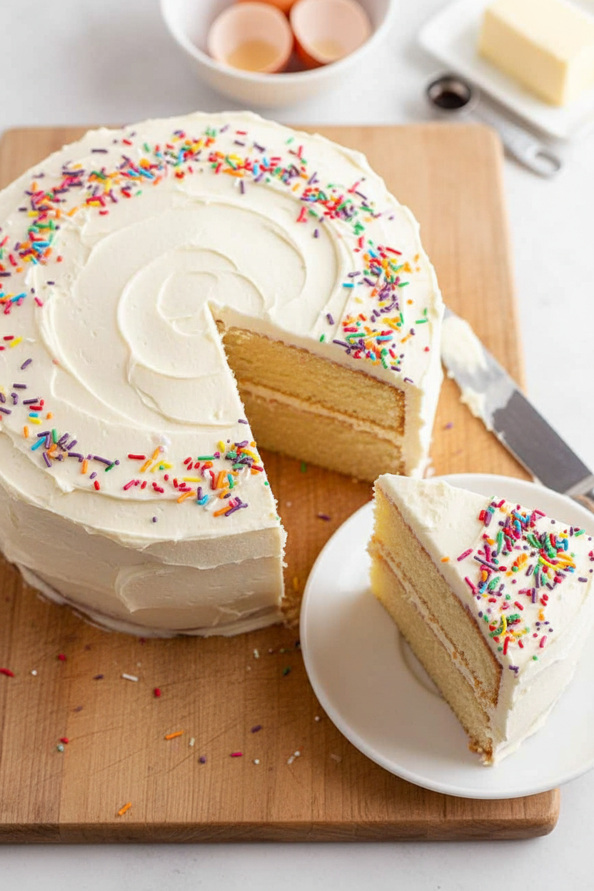 Ultimate Moist Vanilla Cake Recipe