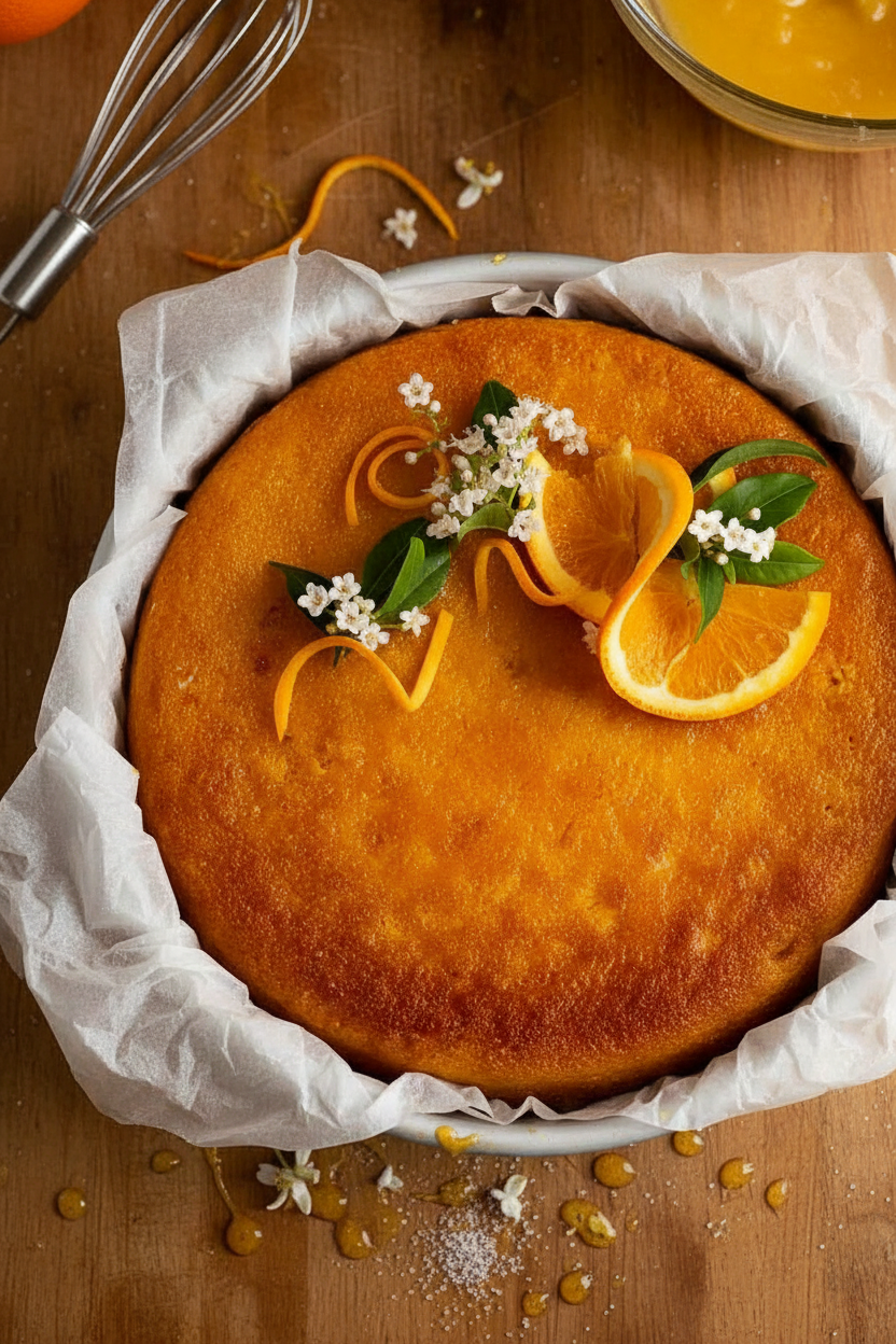 Whole Orange Cake Using Rind and All