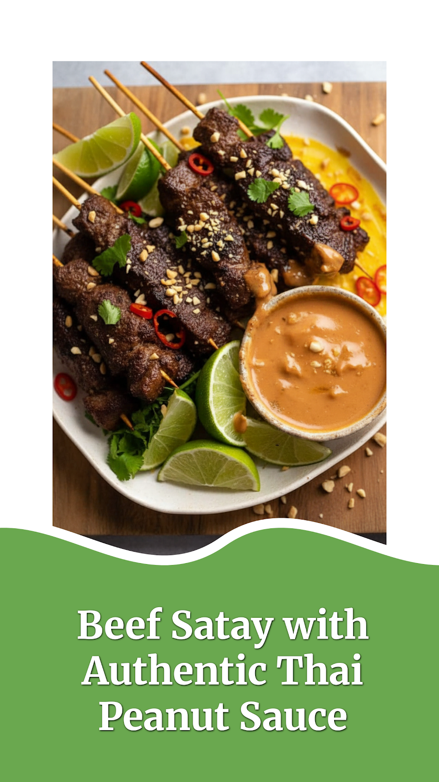 Beef Satay with Authentic Thai Peanut Sauce