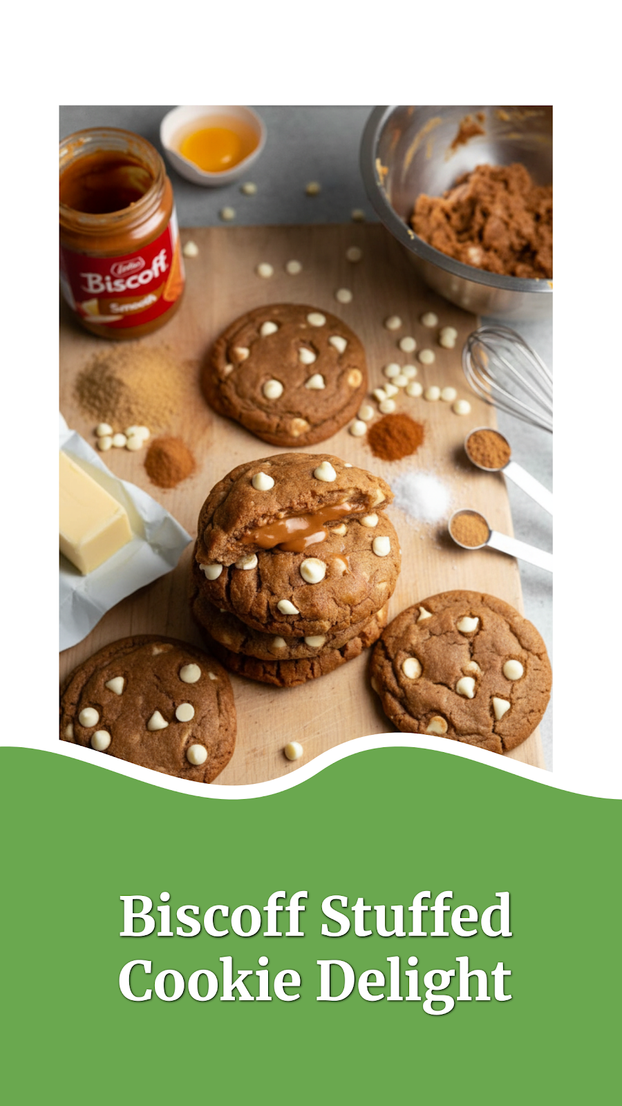 Biscoff Stuffed Cookie Delight