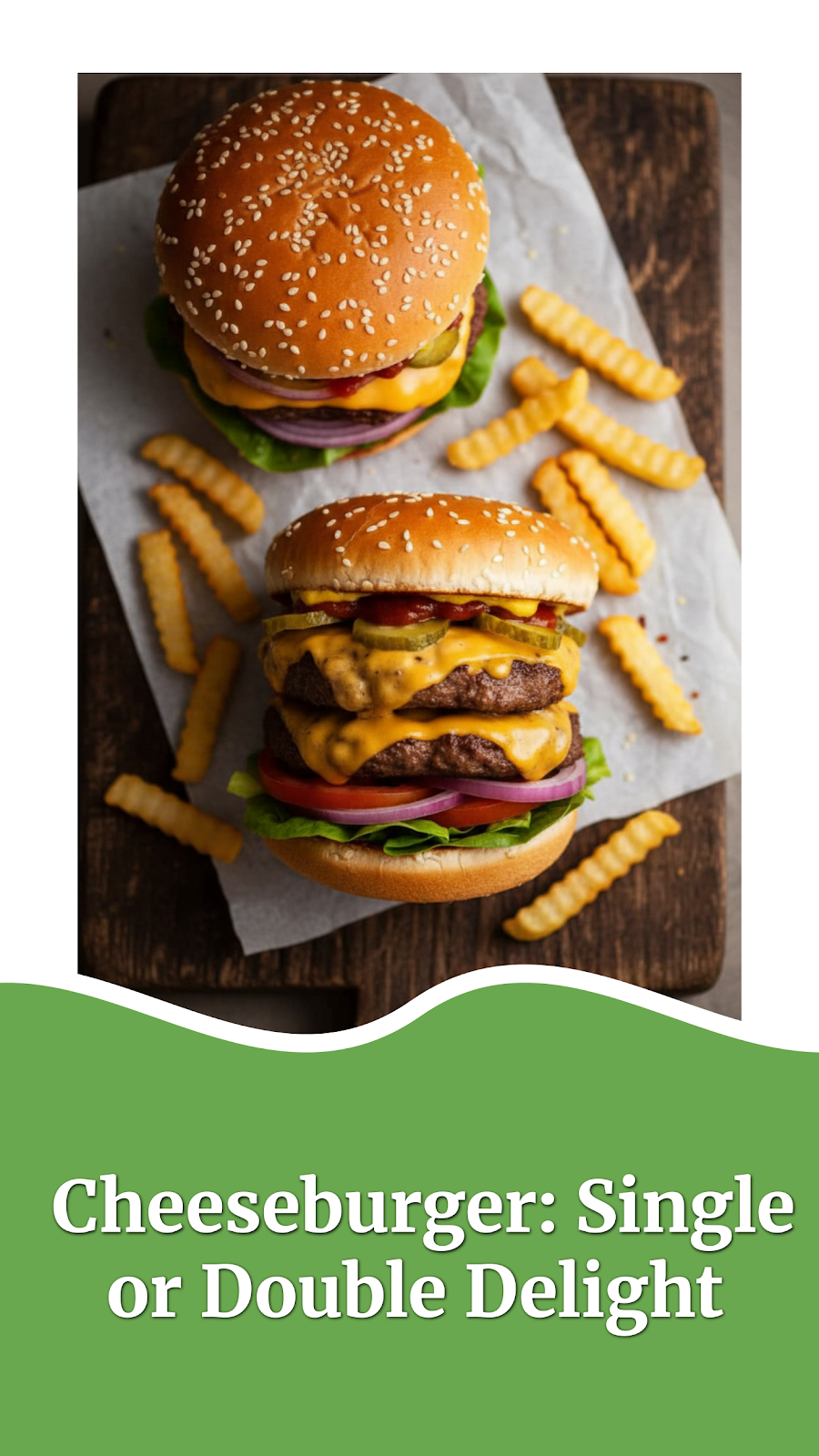 Cheeseburger: Single or Double Delight