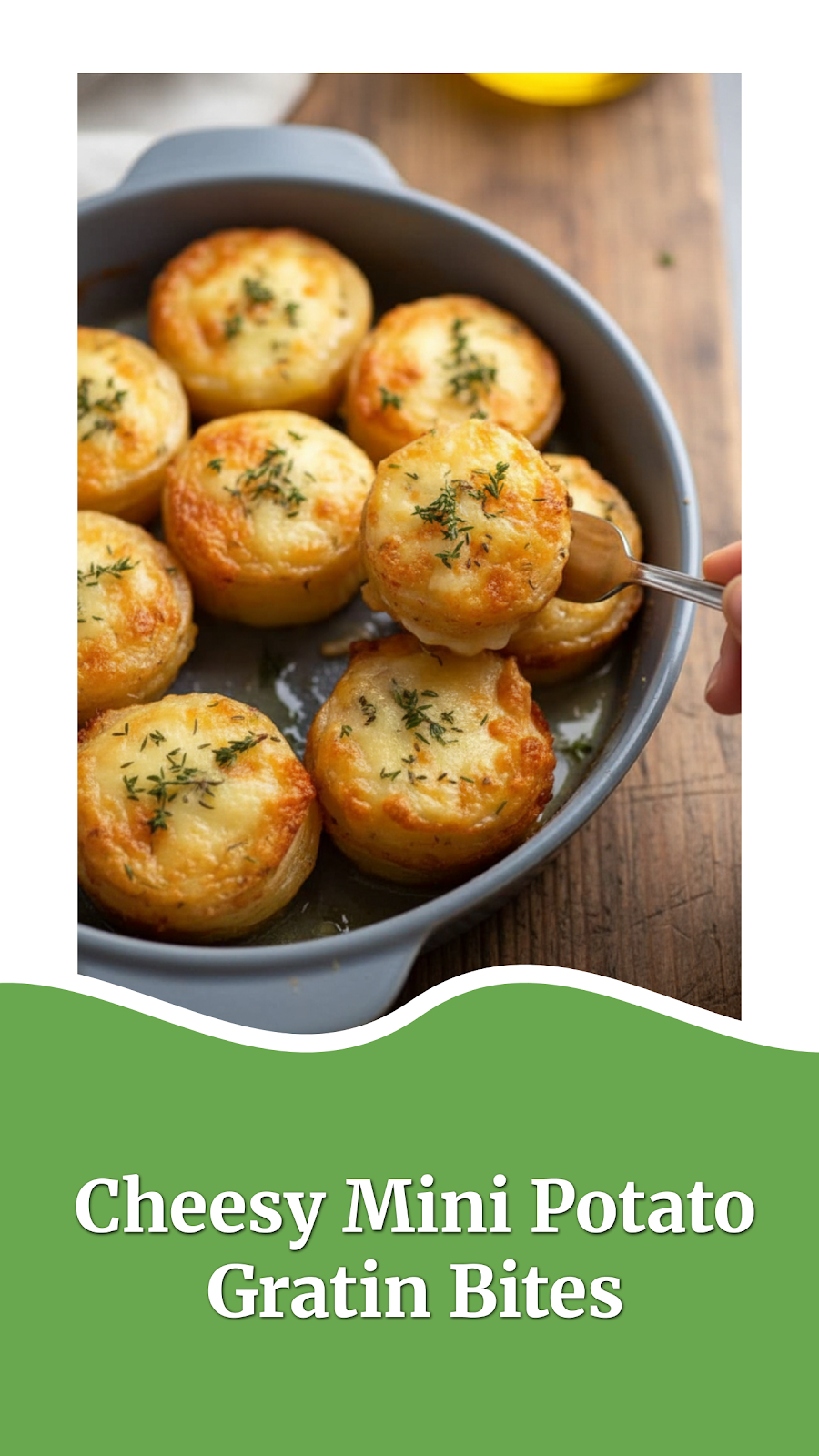 Cheesy Mini Potato Gratin Bites