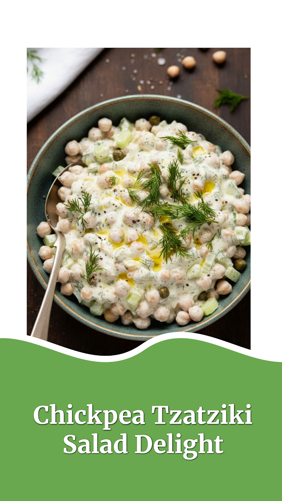 Chickpea Tzatziki Salad Delight