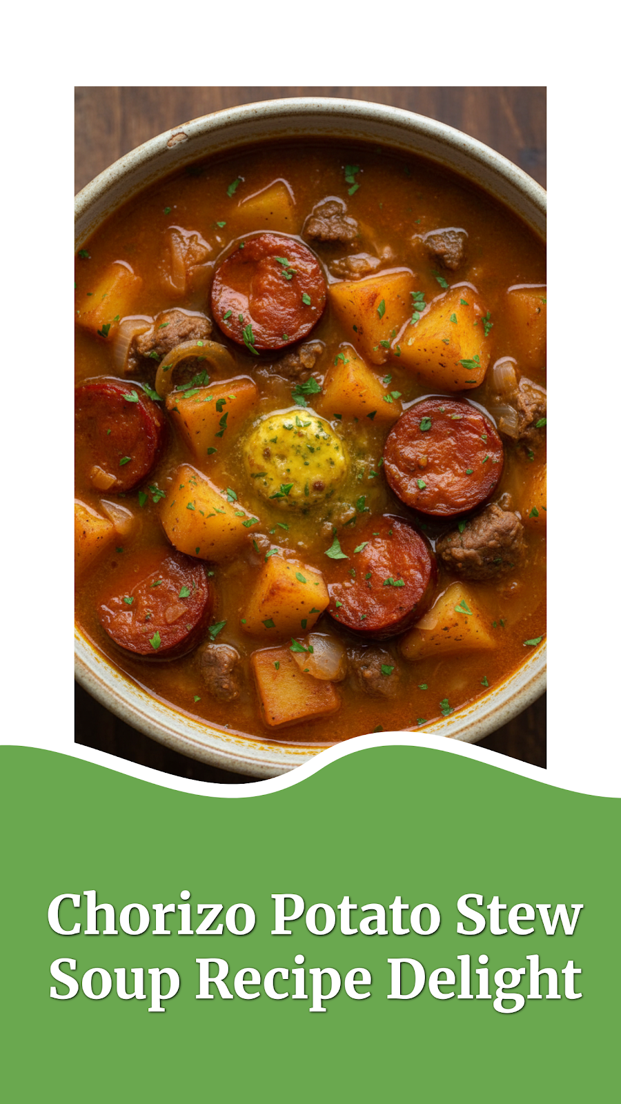 Chorizo Potato Stew Soup Recipe Delight