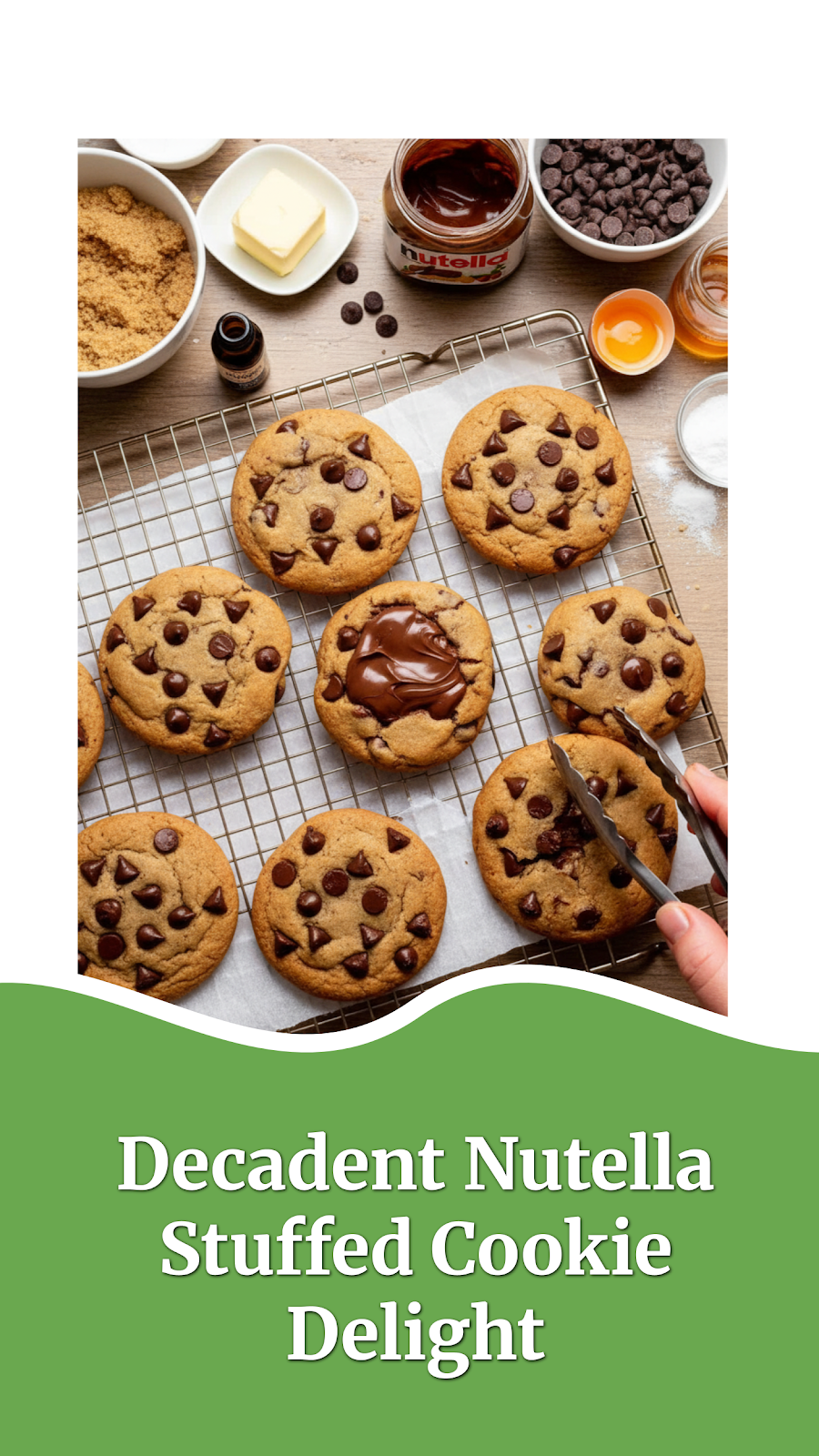 Decadent Nutella Stuffed Cookie Delight
