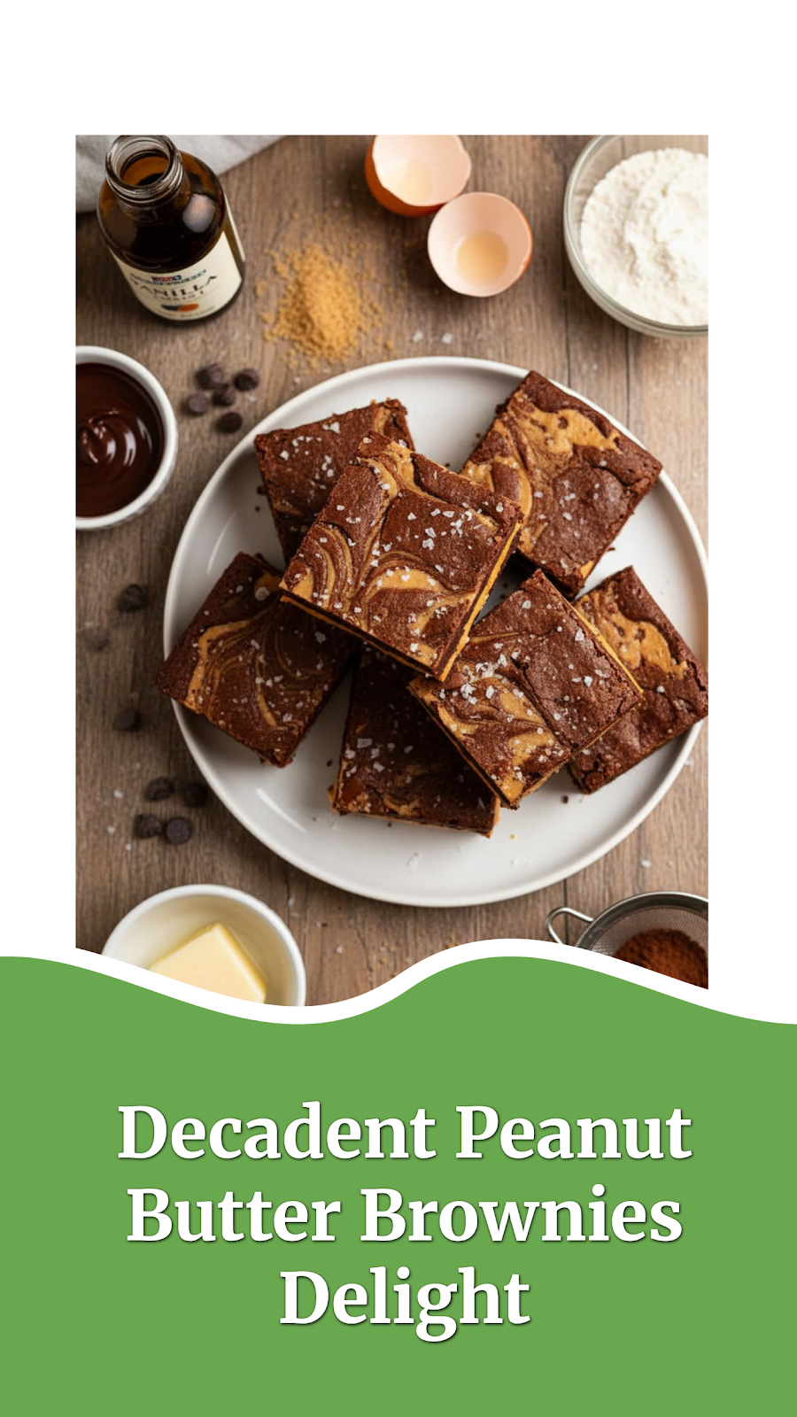 Decadent Peanut Butter Brownies Delight