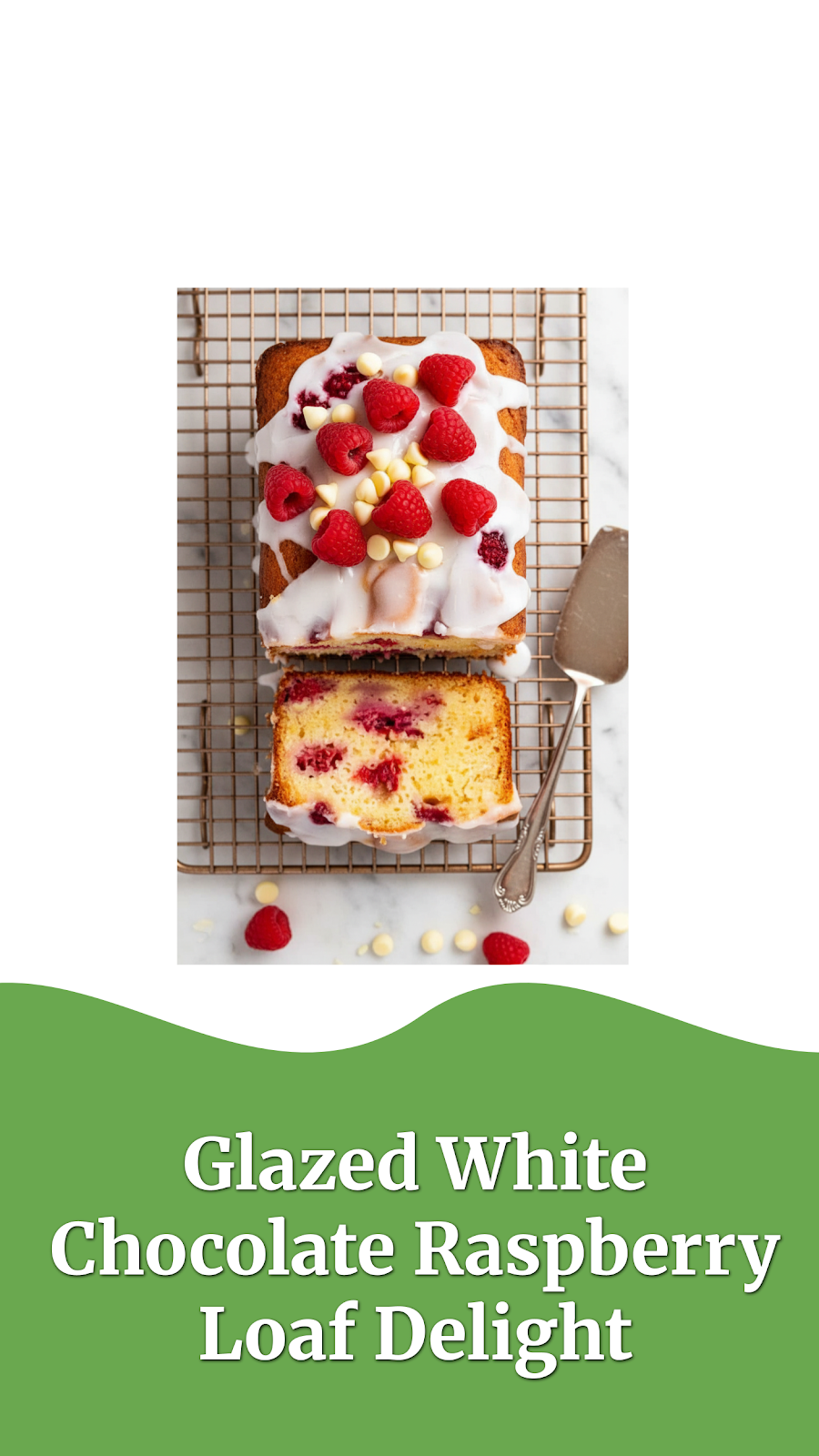Glazed White Chocolate Raspberry Loaf Delight