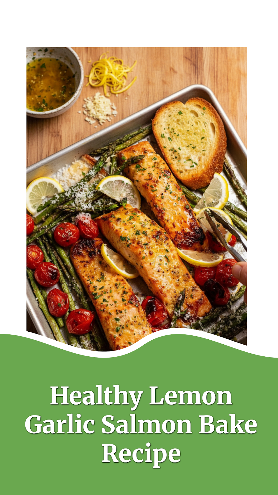 Healthy Lemon Garlic Salmon Bake Recipe