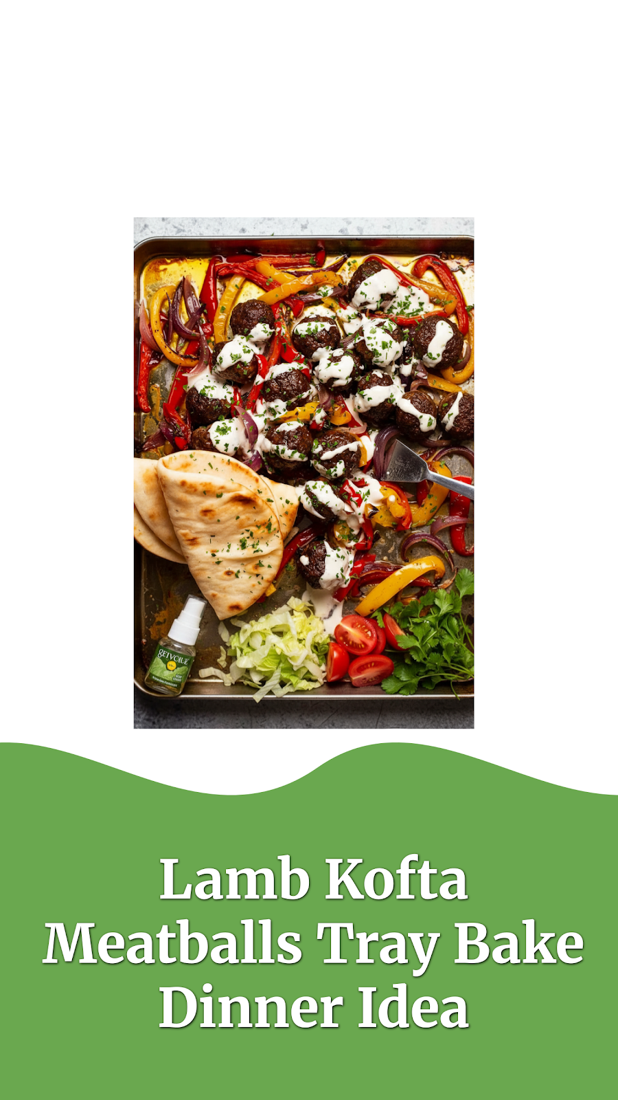 Lamb Kofta Meatballs Tray Bake Dinner Idea