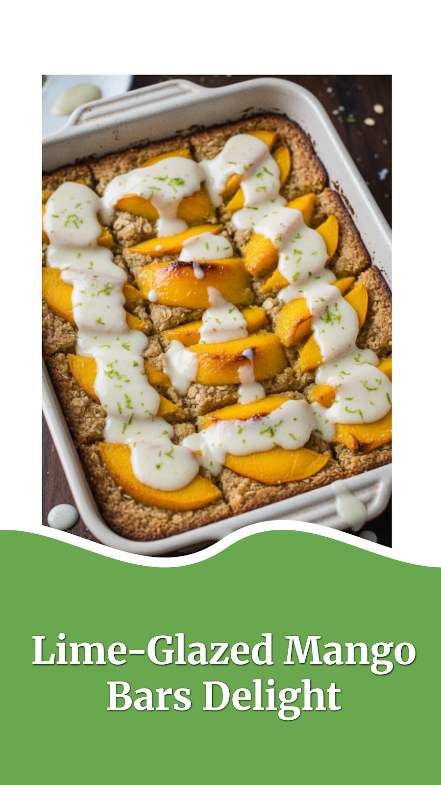Lime-Glazed Mango Bars Delight
