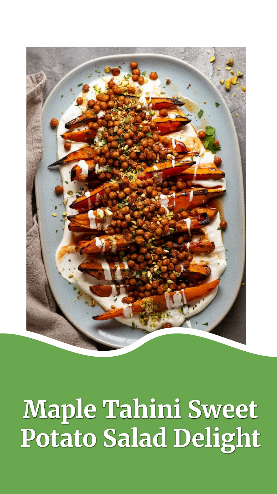 Maple Tahini Sweet Potato Salad Delight