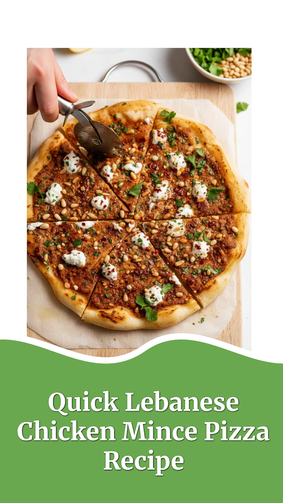 Quick Lebanese Chicken Mince Pizza Recipe