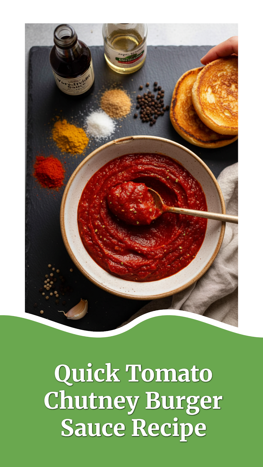 Quick Tomato Chutney Burger Sauce Recipe
