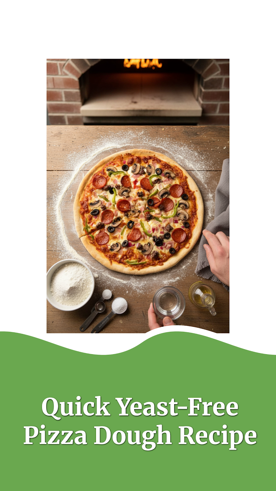 Quick Yeast-Free Pizza Dough Recipe