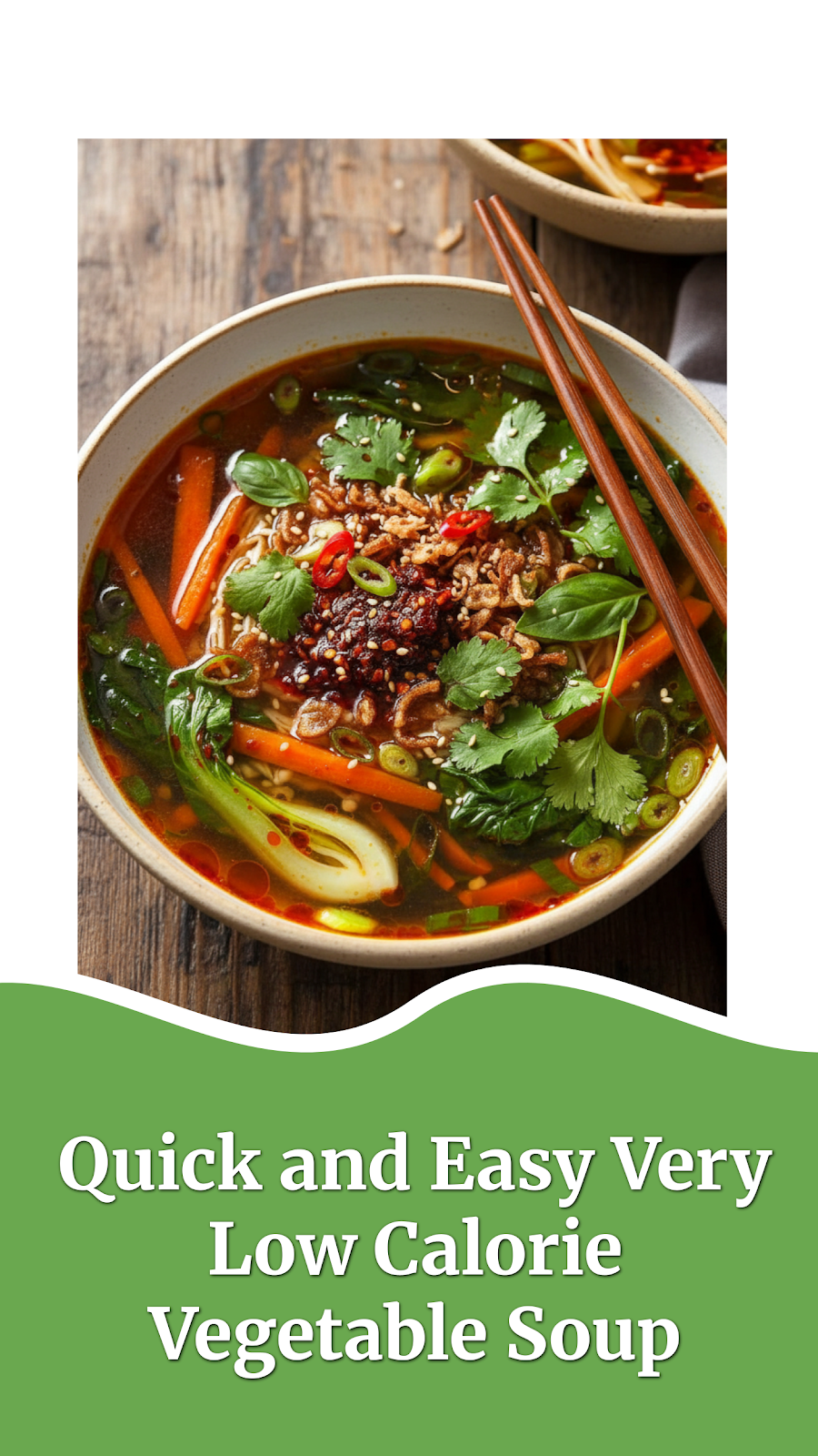 Quick and Easy Very Low Calorie Vegetable Soup